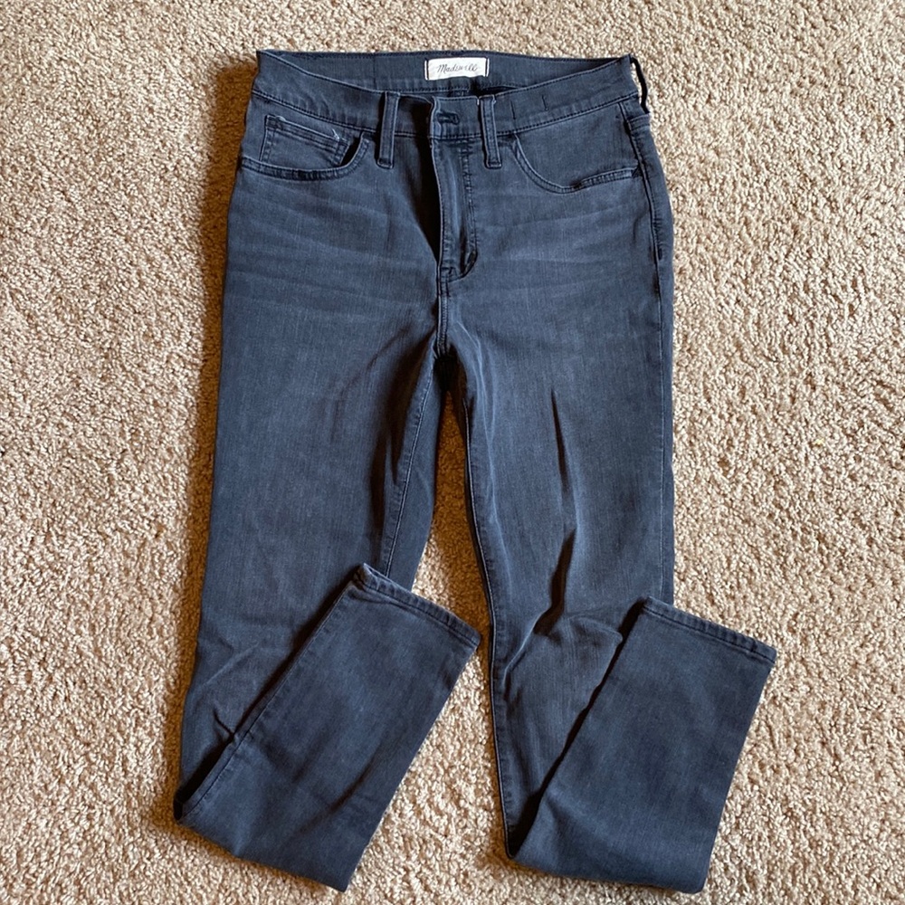 Madewell Black/Gray Roadtripper Skinny Jeans